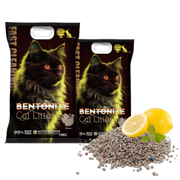 Cat Global® 10kg bentonite cat litter LEMON
