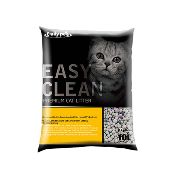 Emily pets bentonite cat litter LEMON