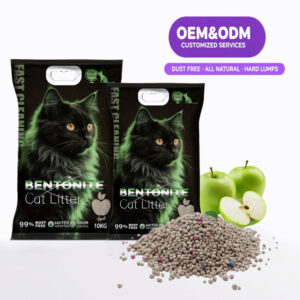 Cat Global® 5kg 10kg bentonite cat litter apple OEM