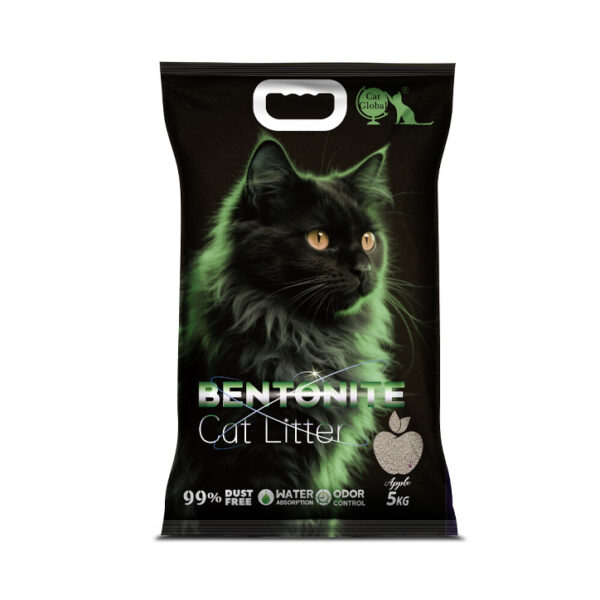 Cat Global® 5kg bentonite cat litter apple